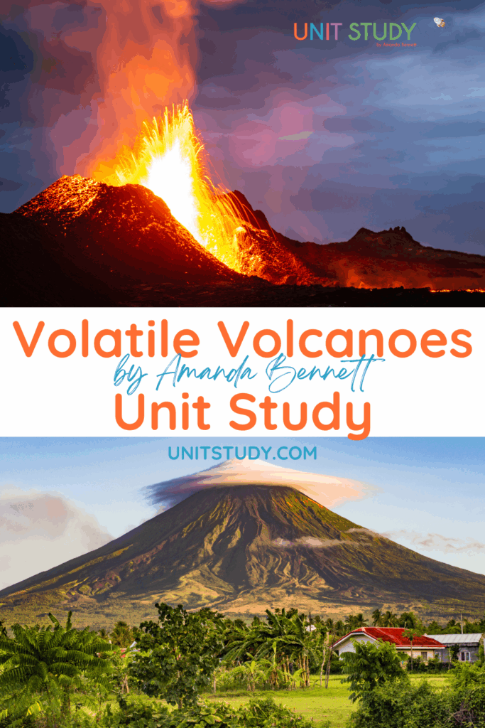 From the parts of a volcano to the flow of lava, Volatile Volcanoes unit study is going to take your child on a new and different learning adventure!
