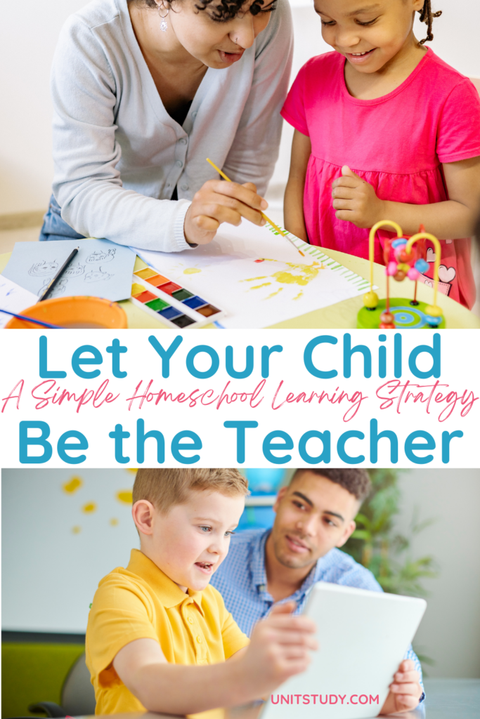 Simple ways to let your child be the teacher! When kids spend time immersed in a topic, they naturally begin to develop their own areas of expertise. Unit studies naturally encourage this! 